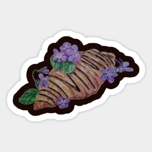 Violet Croissant Sticker